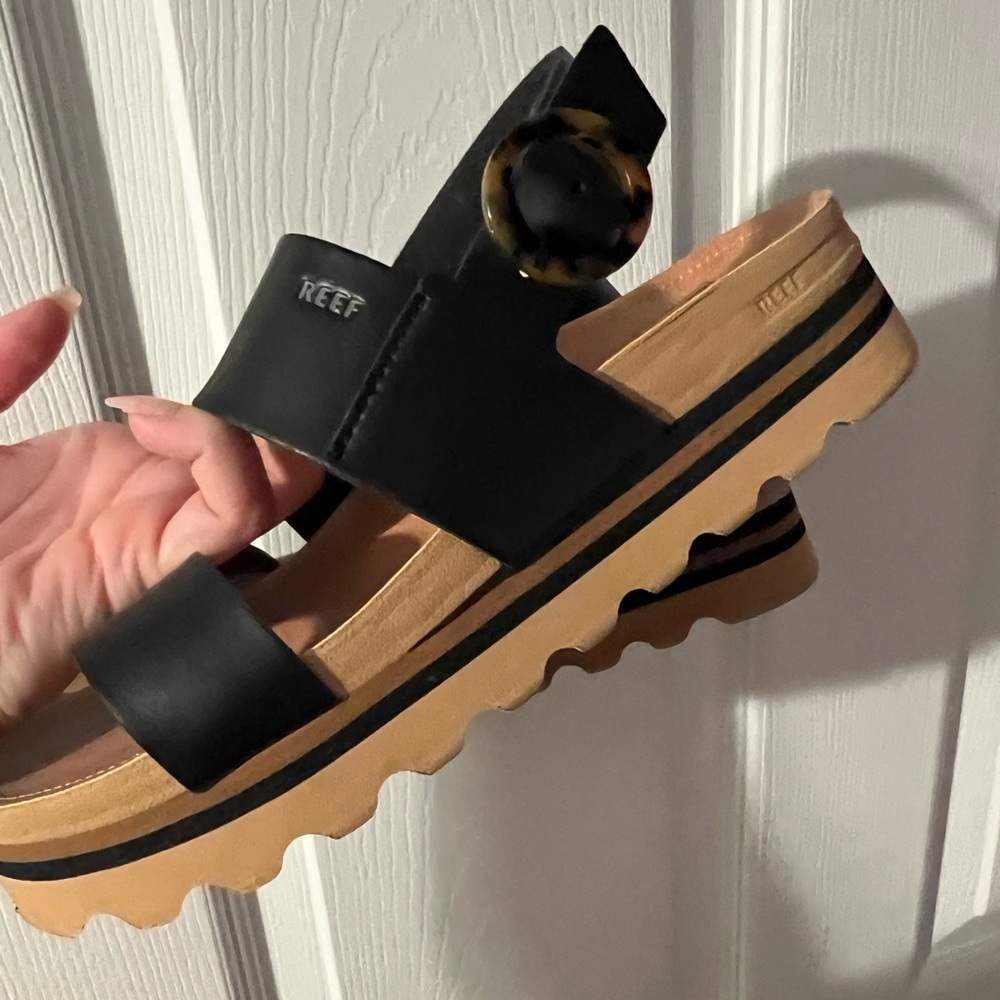 Reef black sandals